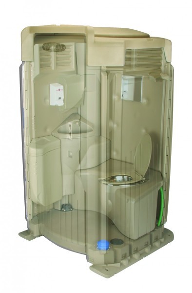 Flushing portable restrooms